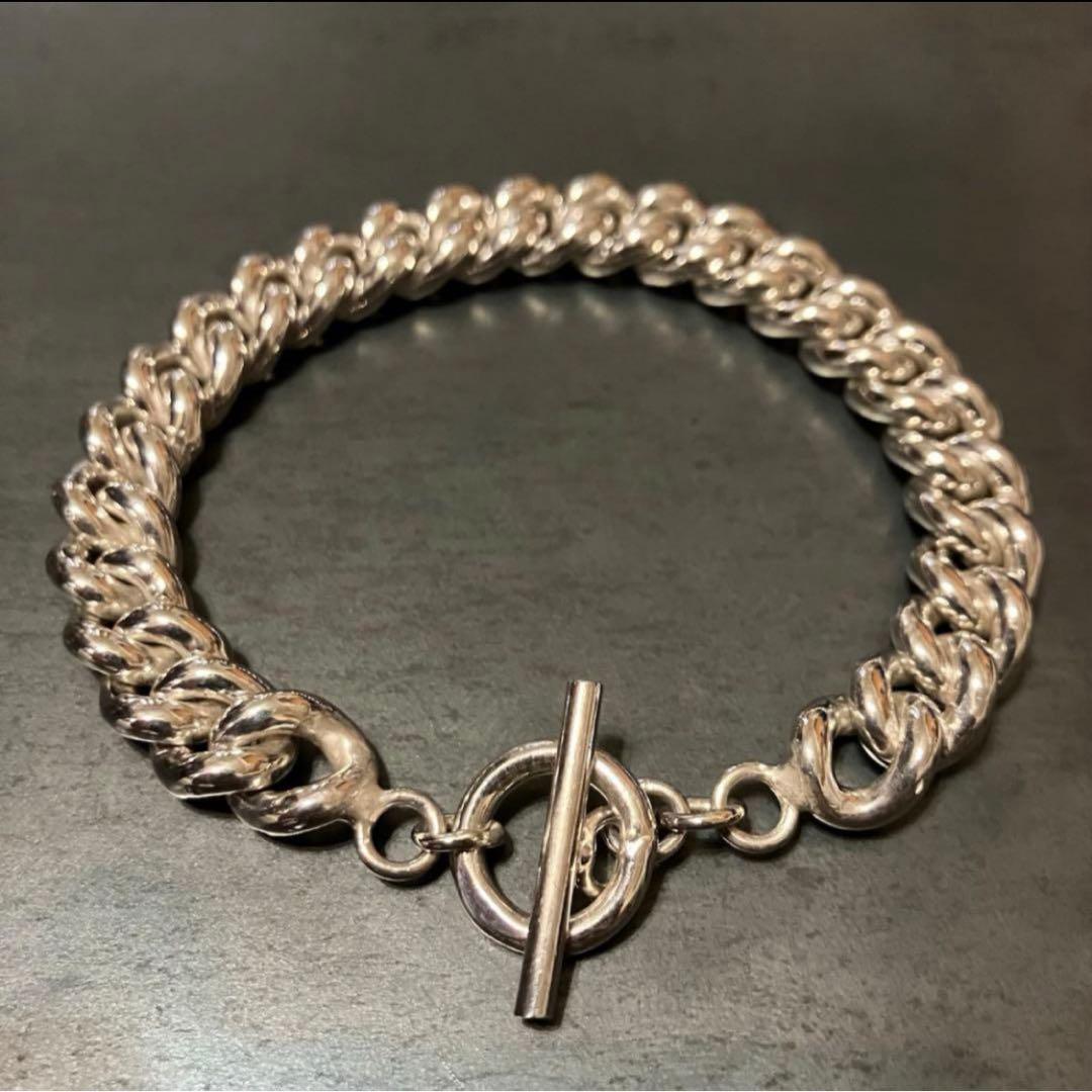 SILVER925 FLAT LINK BRACELET/シルバー/ブレスレット 6.5mm FLAT LINK CHAIN BRACELET-SILVER / フラットリンク 喜平