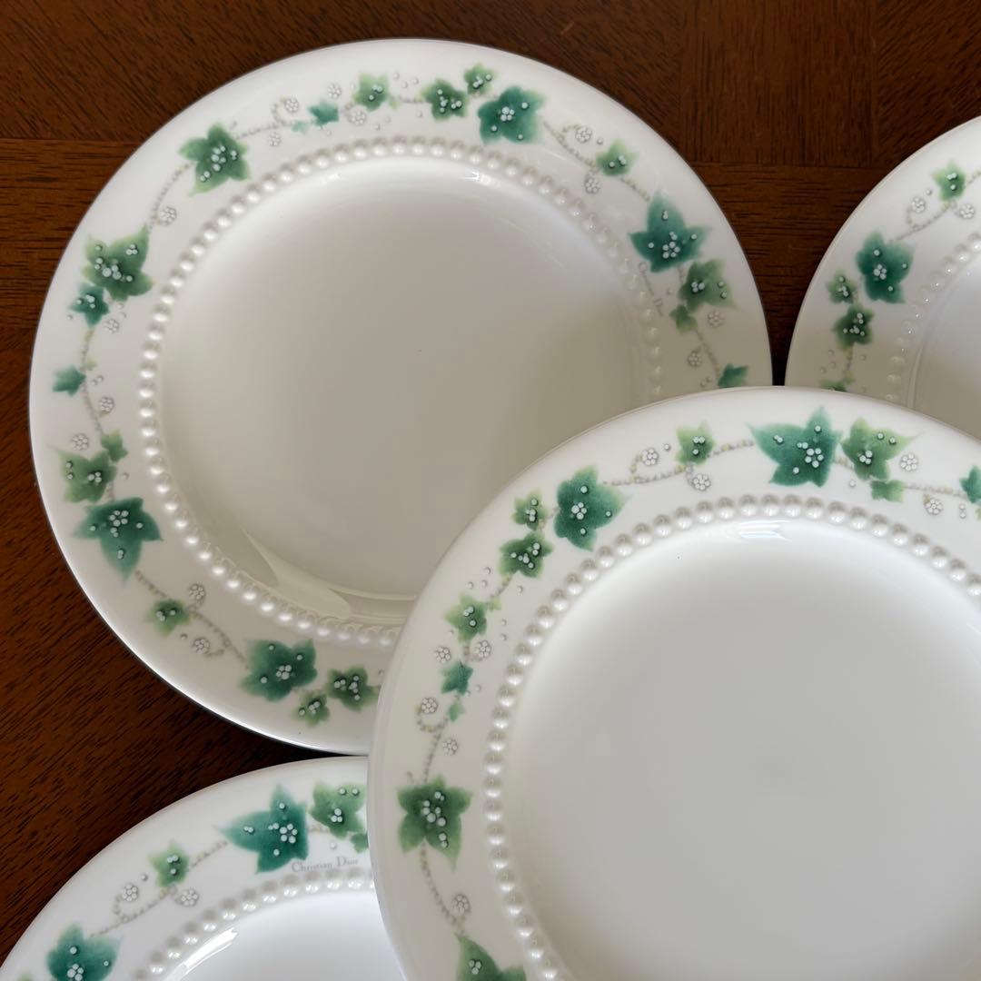 美品】クリスチャンディオール☆アイビー☆ケーキ皿 5枚