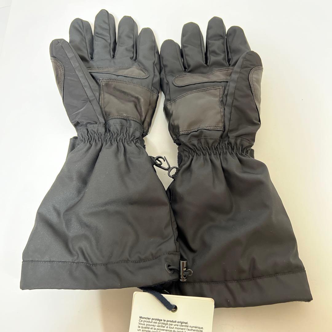 MONCLER モンクレール レザー ダウン グローブ 手袋 L ブラック 美品