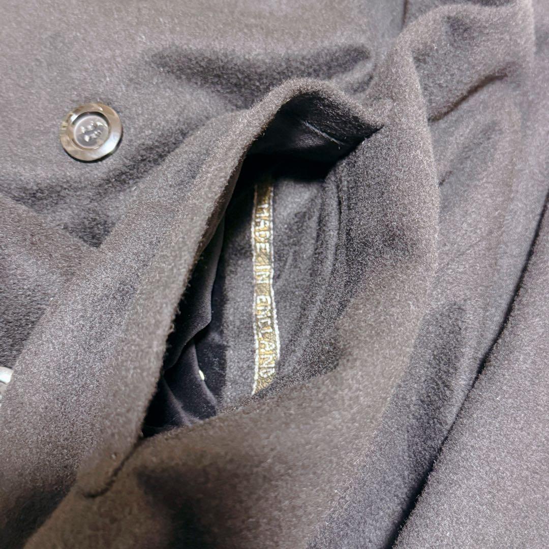 英国製 Moorbrook チェスター ロングコード ヘリンボーン カシミヤ