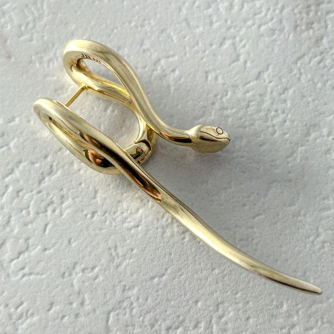 Jusitin Davis ラビリンス ゴールドフィニッシュ ピアス スネーク