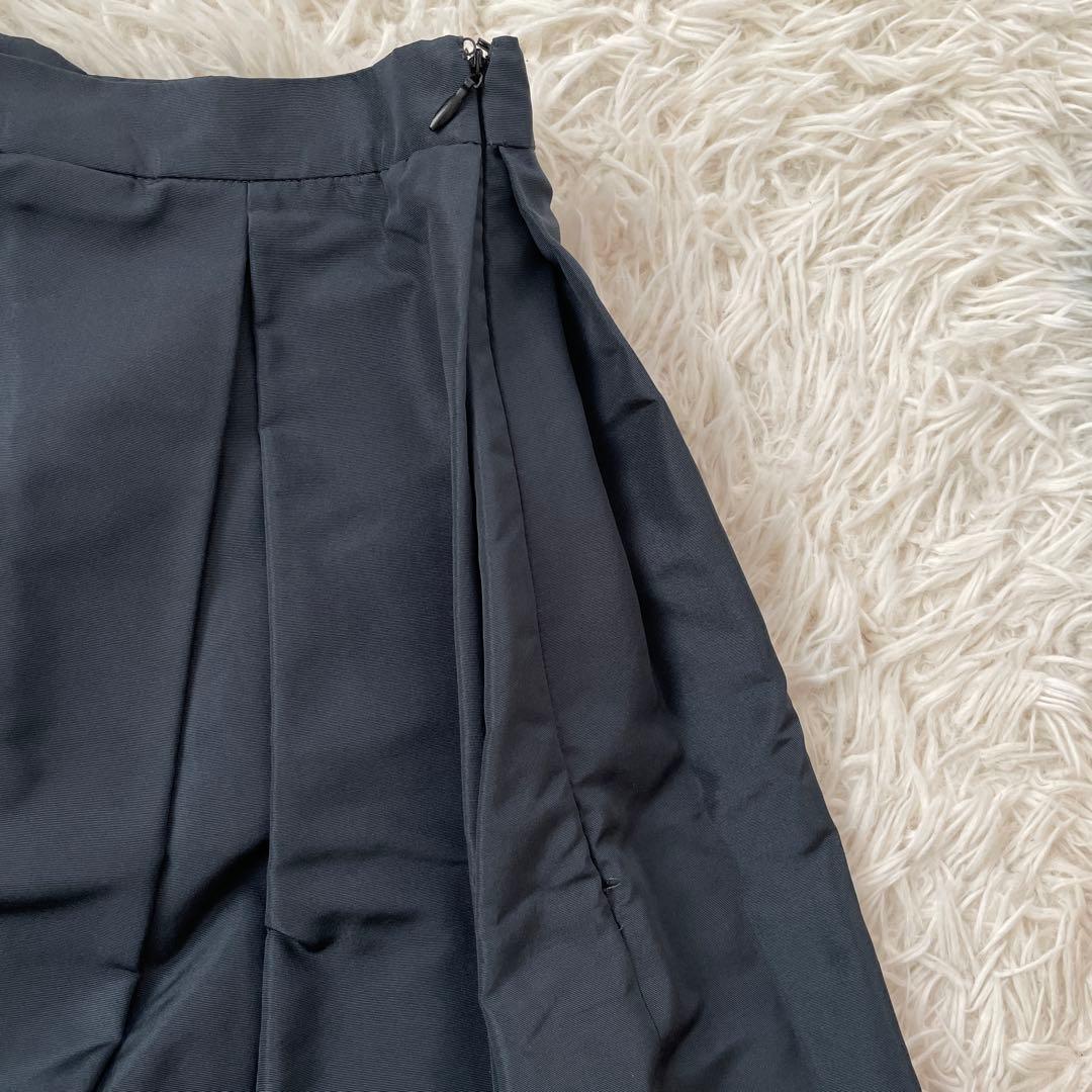 新品・未使用】PRADA シルク スカート ネイビー 40 レディース