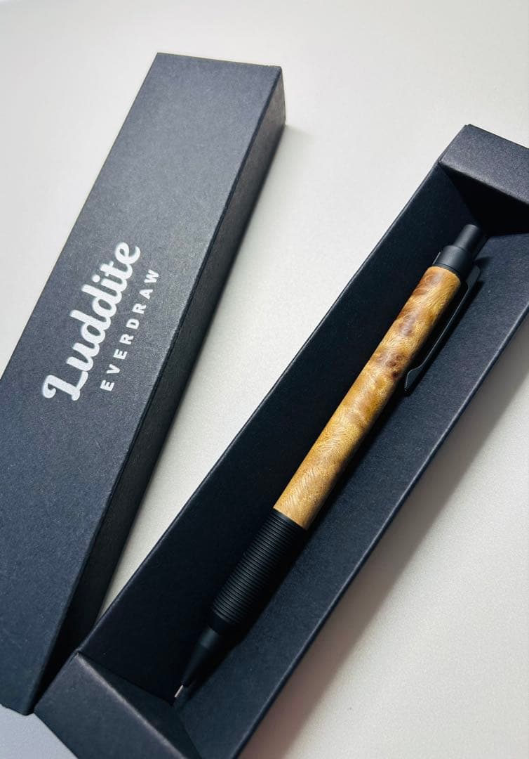 LudditeEVERDRAW エバードローシャープペンシル銘木マーブルウッド