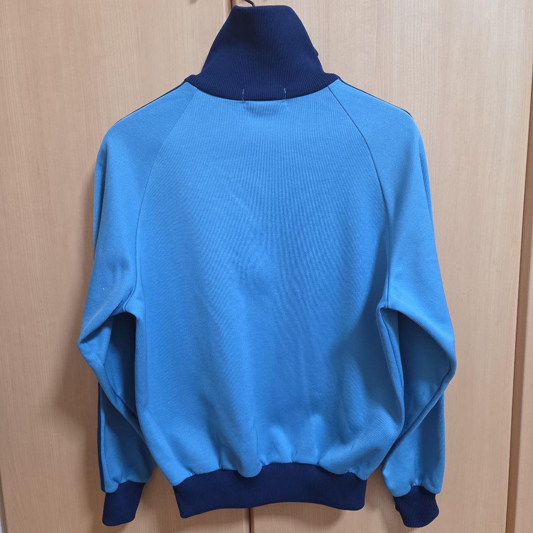 80s adidas アディダス トラックジャケット 3号 ブルー✕ネイビー