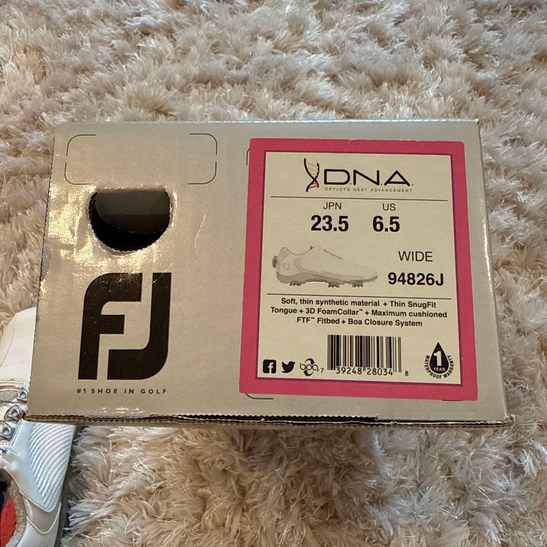 FootJoy★DNA ゴルフシューズ★23.5cm ワイド★ライトピンク