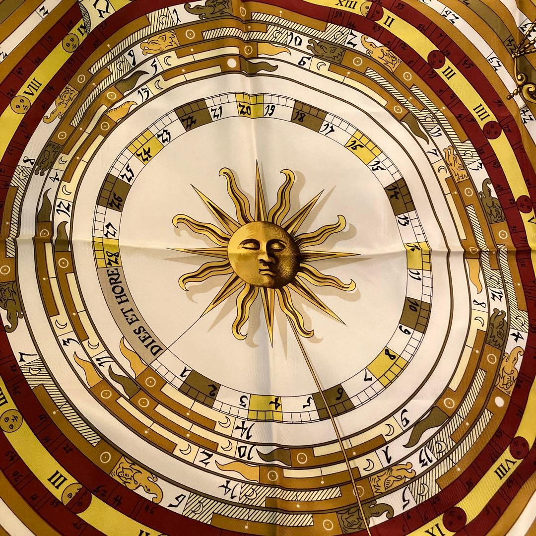 HERMES エルメススカーフ カレ90「DIES ET HORE」占星術 M109847306