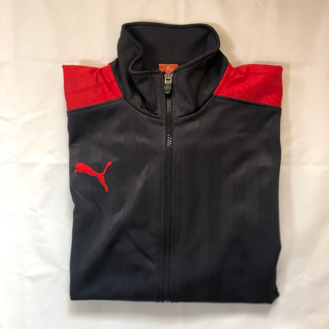 PUMA プーマ ジャージ セットアップ 上下セット バックロゴ 黒赤