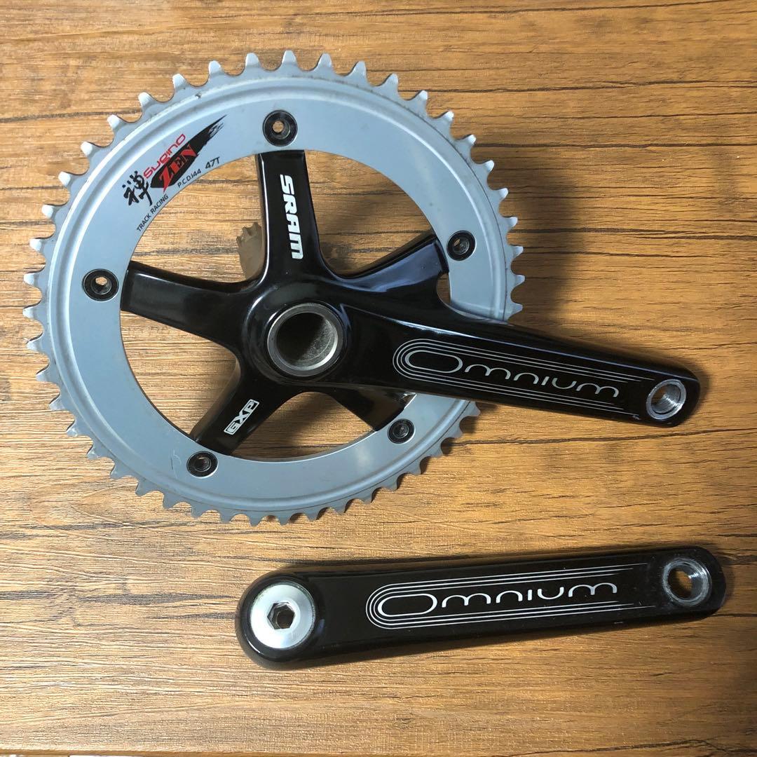 最終値下げ　スラムオムニウムクランク　スギノZENチェーリング付き　オムZEN スラムオムニウムクランクスギノZENチェーリング付きオムZEN