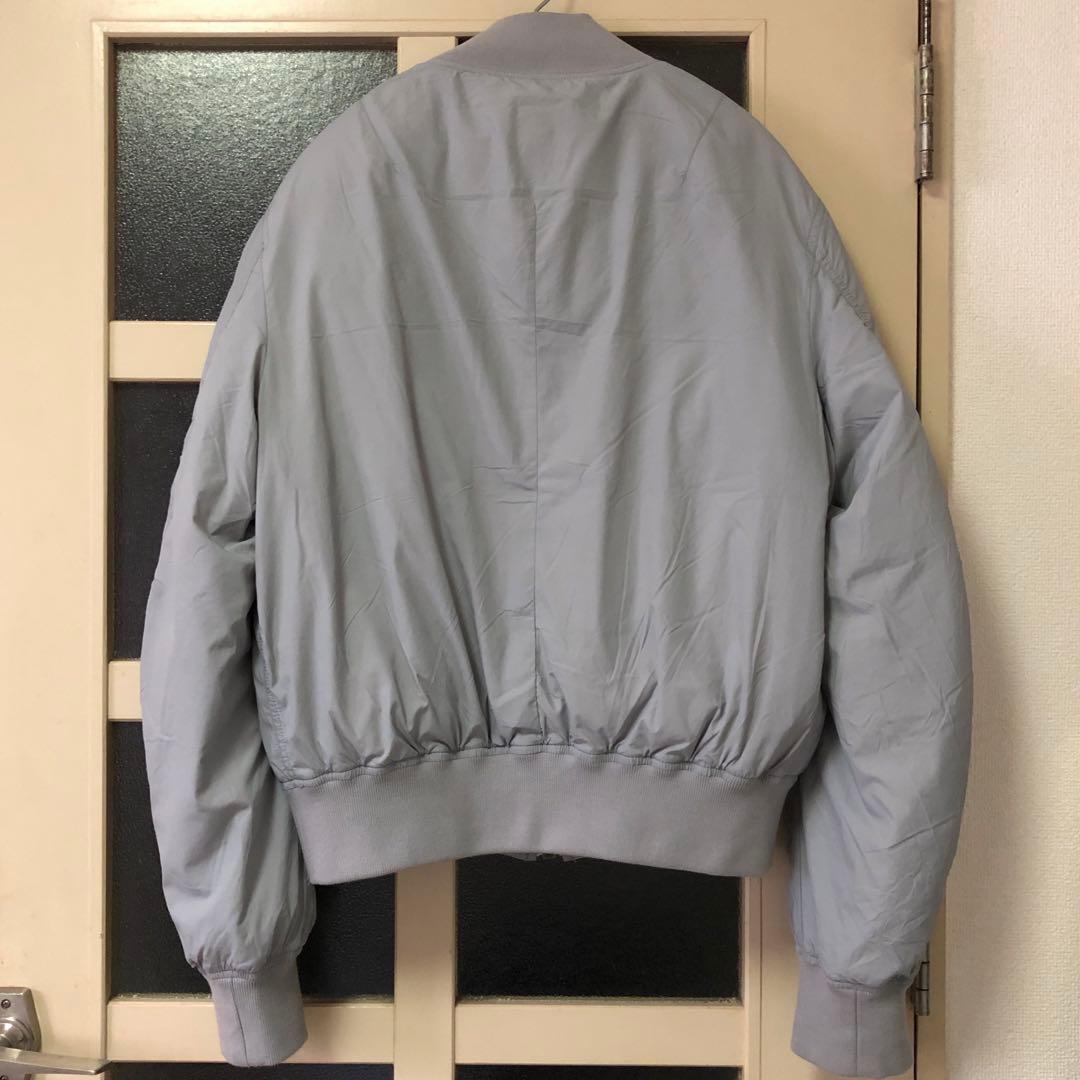 S 新品 MUJI Labo ムジラボ MA－1ダウンブルゾン ライトグレー