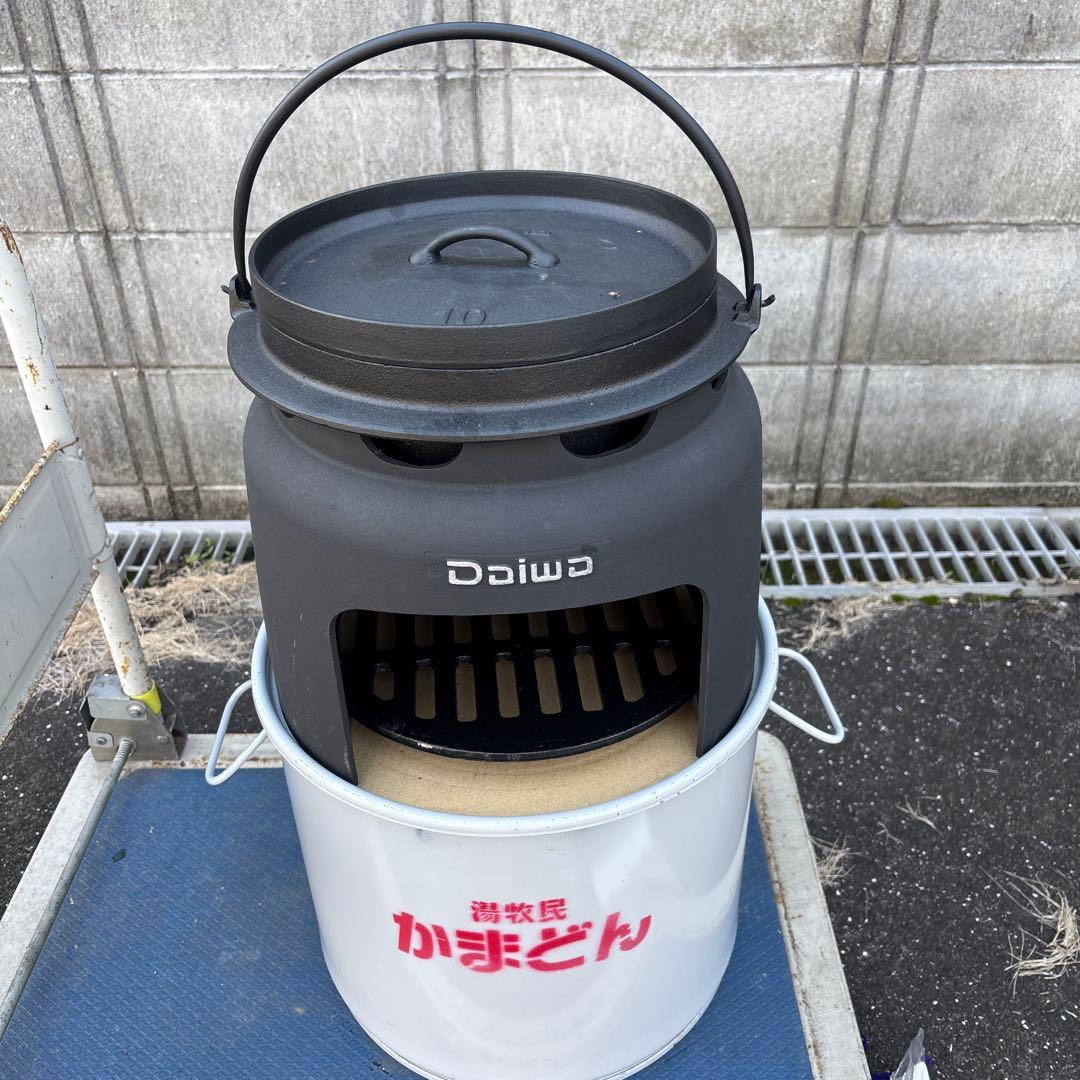 老舗鋳鉄メーカーの「オーブン」と「かまど」のセット 「かまどん」 未
