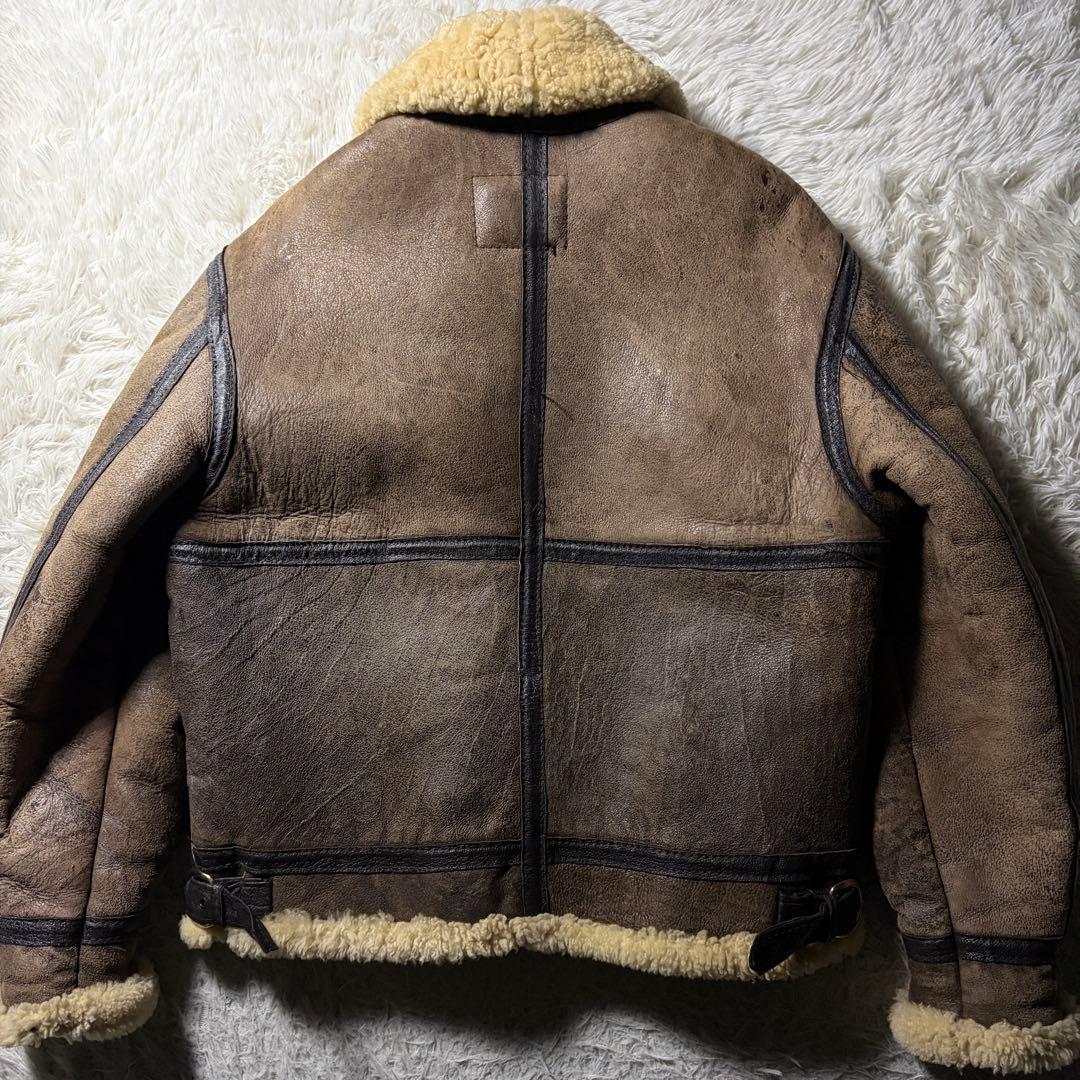 米国製】schott フライトジャケット B-3 羊革 ムートン ボア 42 - メルカリ