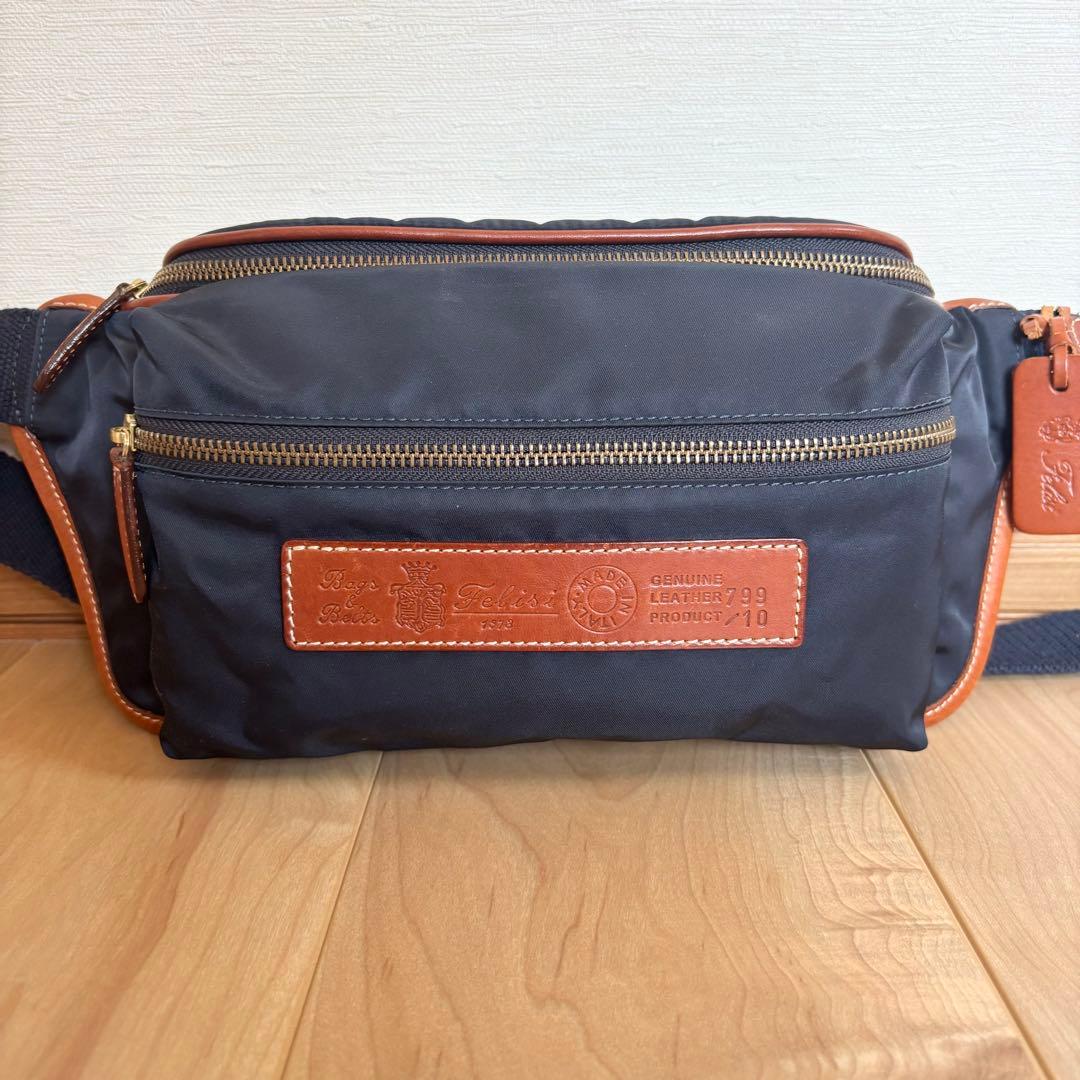 極美品】Felisi フェリージ ショルダーバッグ ボディバッグ 799/10