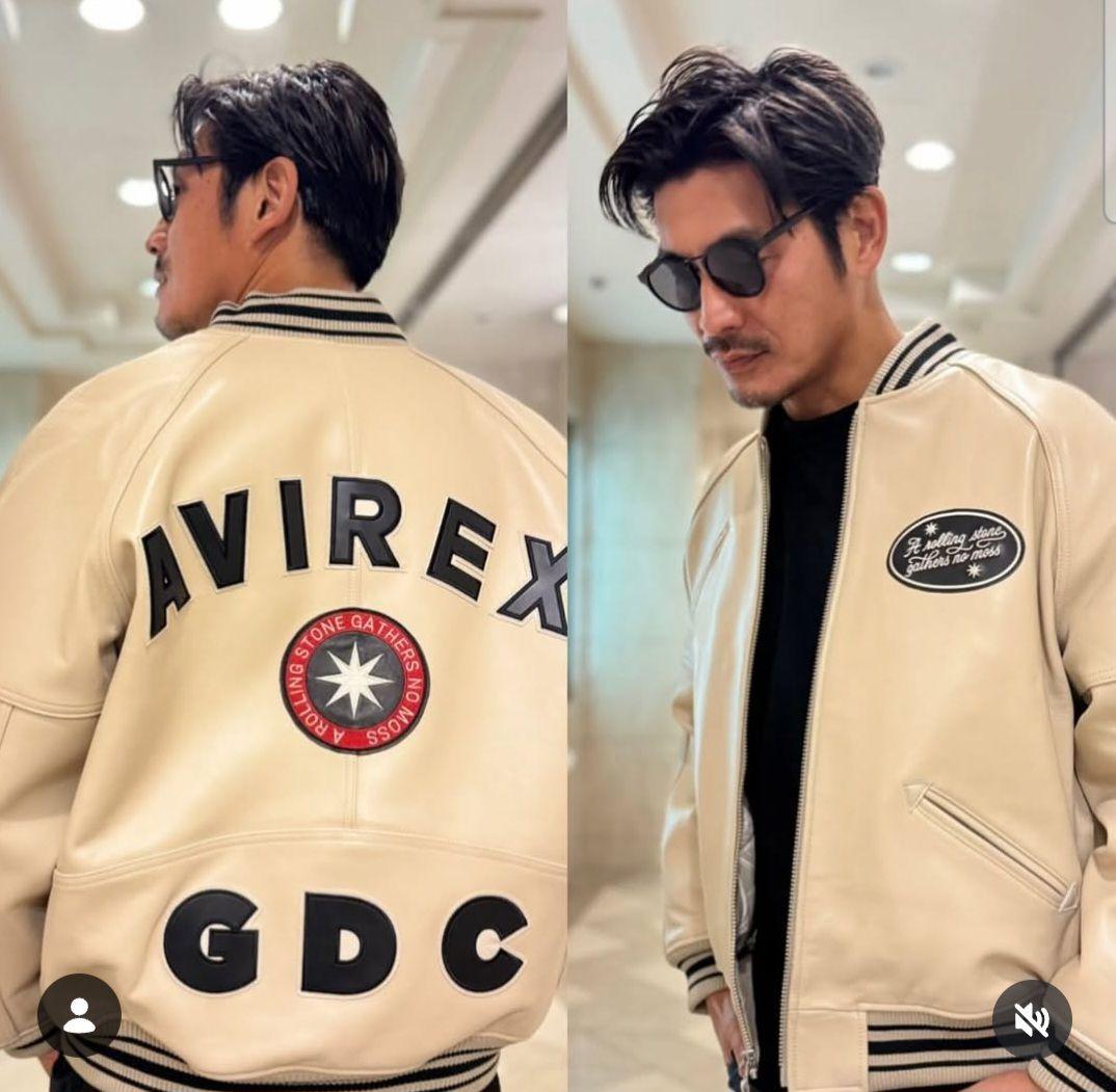 AVIREX×GDC collabo stadium jumper 黒 L 最安 - メルカリ