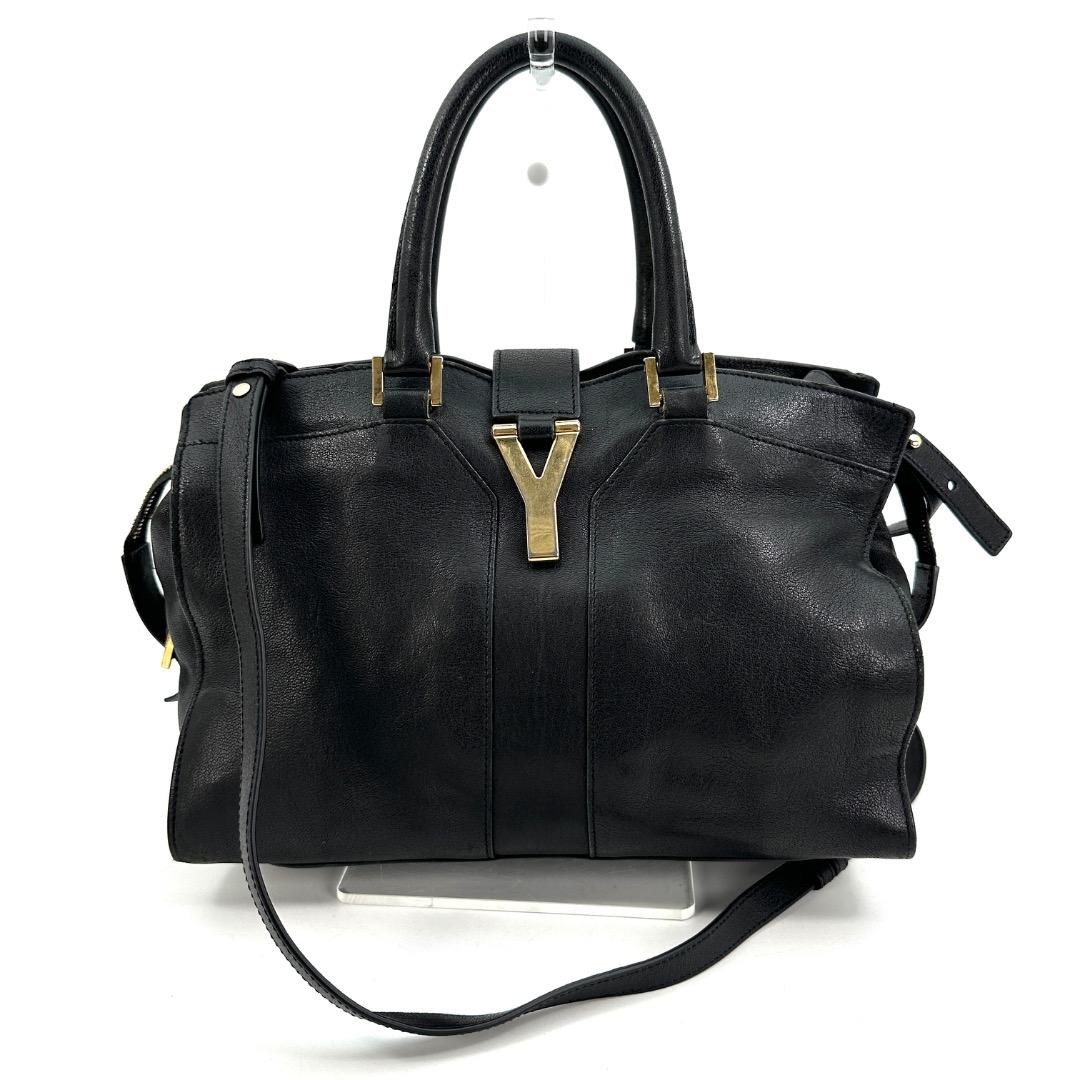 Yves Saint Laurent Cabas bag カバス Yves Saint Laurent Dark Brown leather Cabas Chyc bag - Authentic