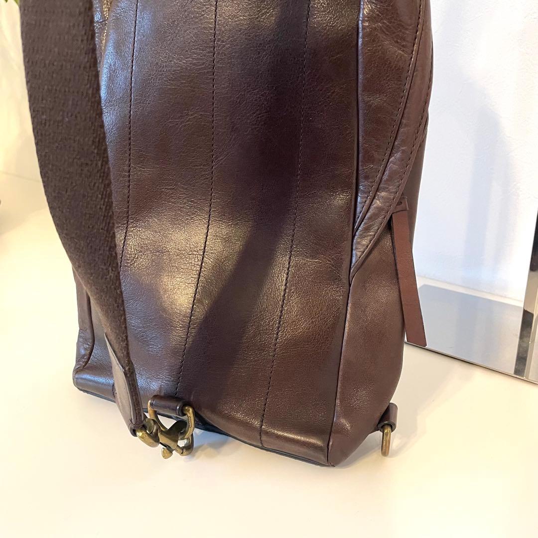 COACH ボディバッグ 70796 レザー スウェード ブラウン ブラック メンズ