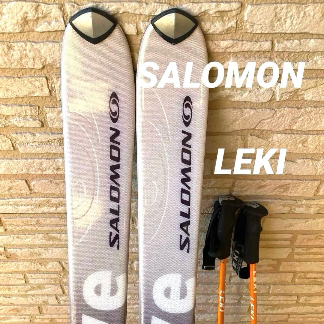 SALOMON ビンディング付きスキー板　LEKIポール レディース SALOMON ビンディング付きスキー板 LEKIポール レディース SALOMON