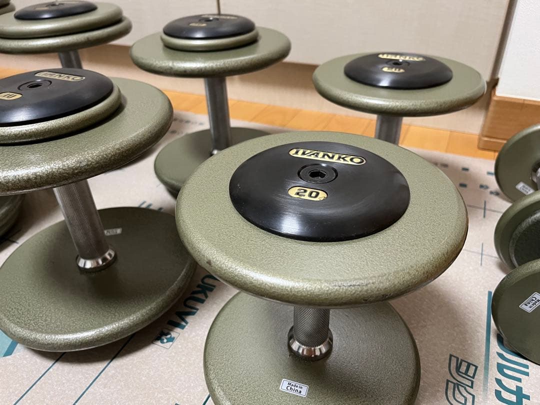 IVANKO ダンベルセット 31kg-1kg 18個 日本総代理店 30kg IVANKO