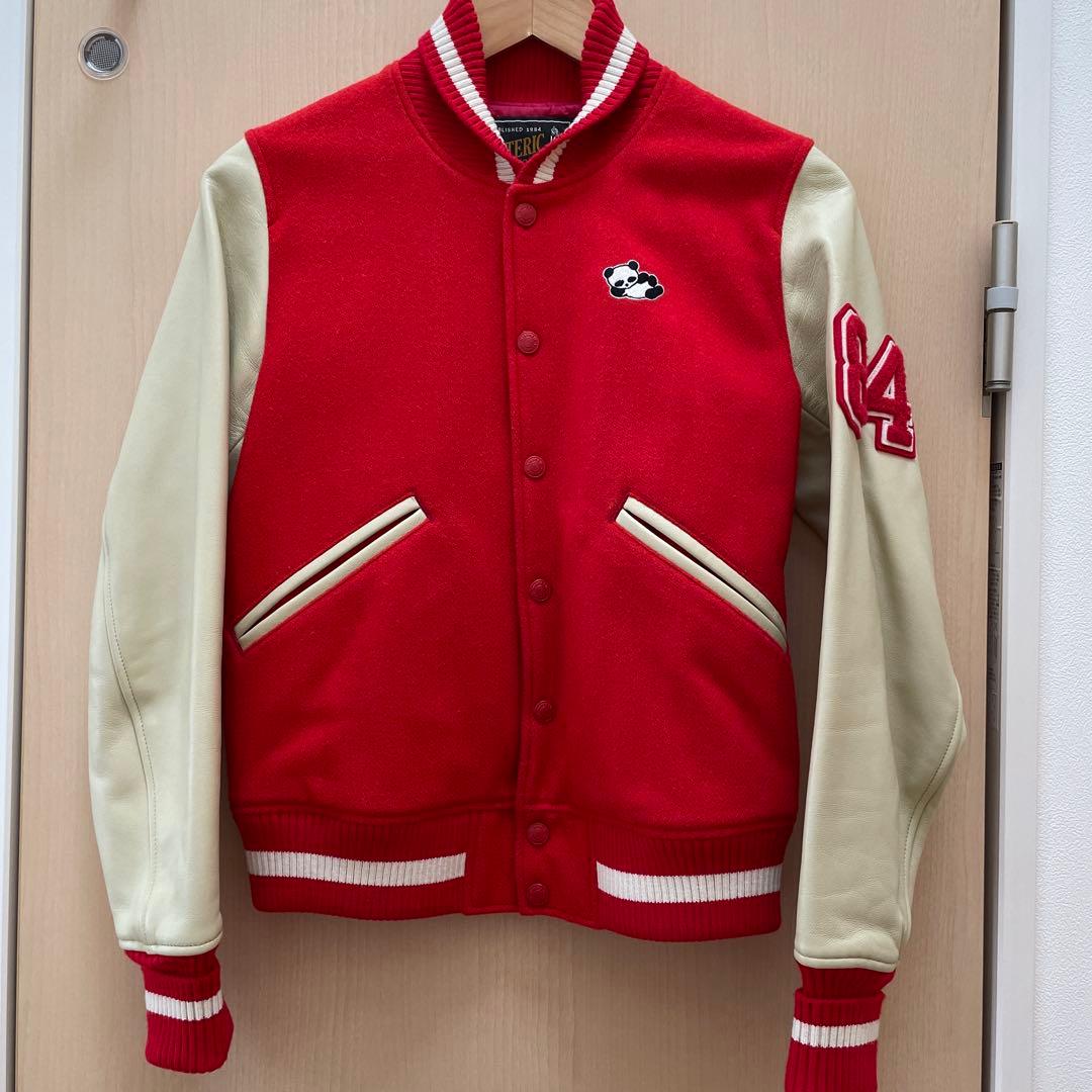 ヒステリックグラマー 「PANDA」MANIA スタジャン 赤 Sサイズの通販は