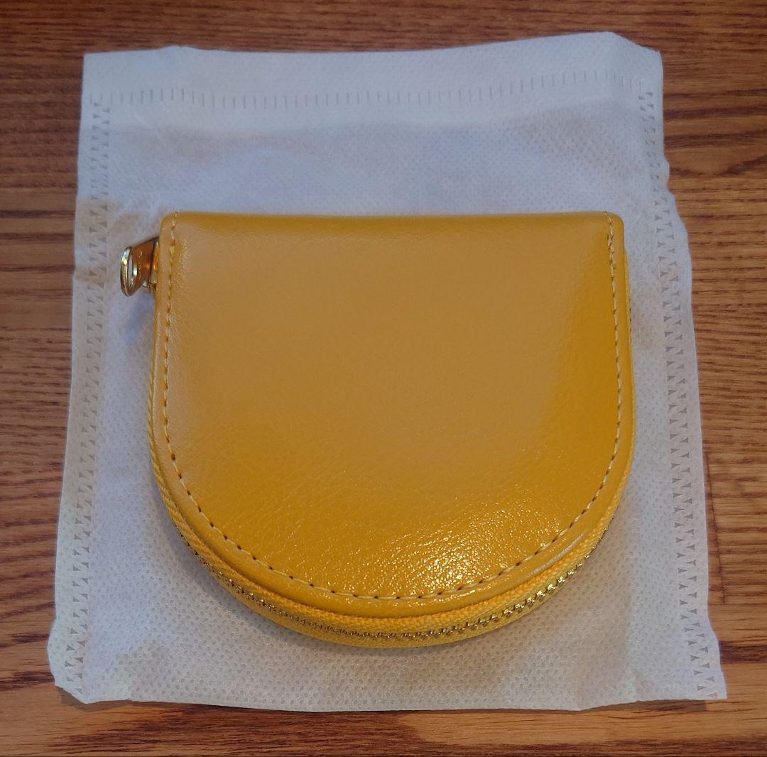 再販未定☆皇居 財布☆小銭入れ コインケース☆黄色 イエロー☆菊の御