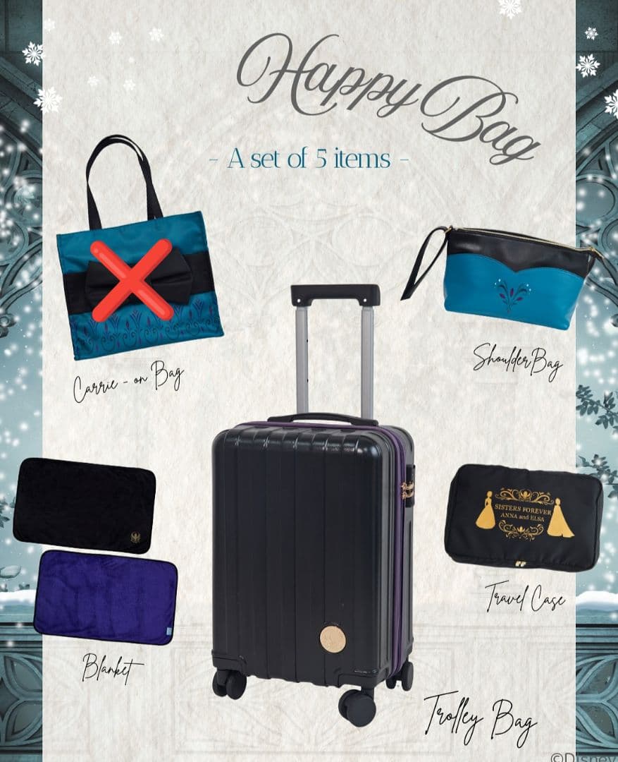 しまむら　ちはる　ハッピーバッグ　エルサ しまむら アナ雪 ハッピーバッグ キャリー ちはる エルサ - メルカリ