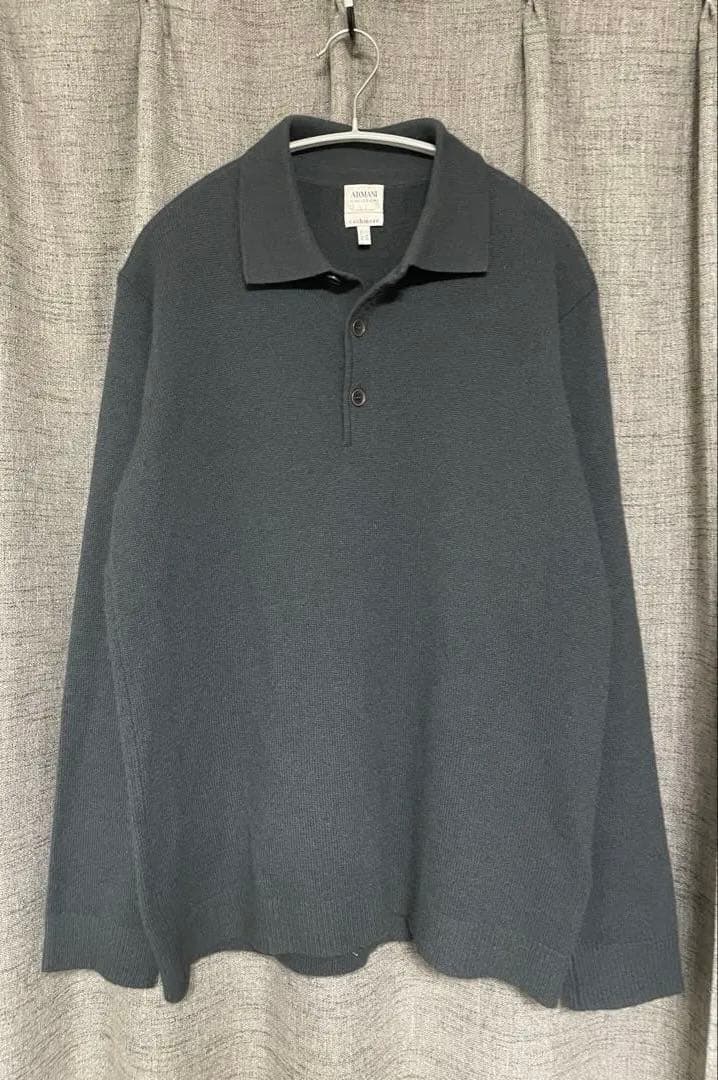 00s ARMANI COLLEZIONI “Cashmere” ニットポロ