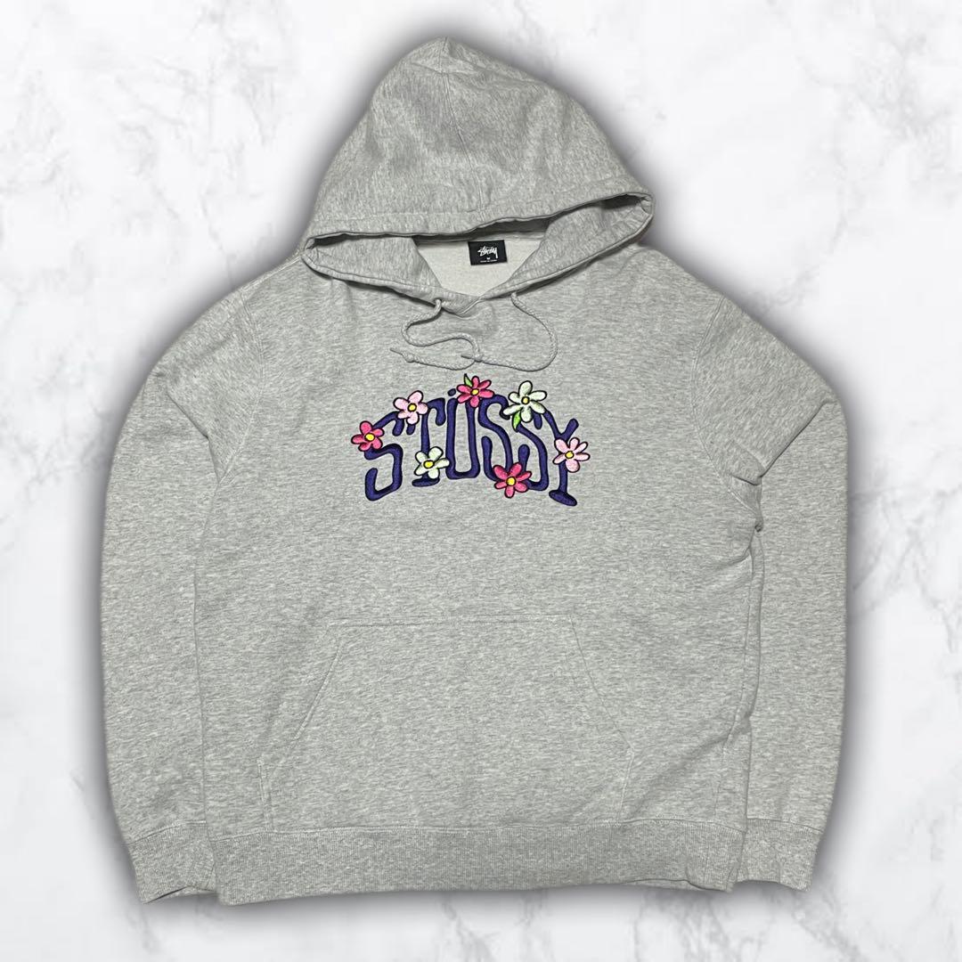 人気】Stussy ステューシー 花柄 刺繍 パーカー プルオーバー - メルカリ