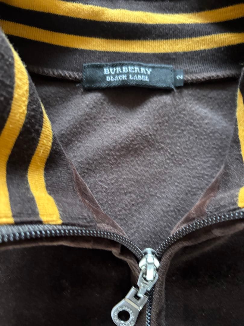 土*成様 「破格！」BURBERRY BLACK LABEL ベロア素材トラック