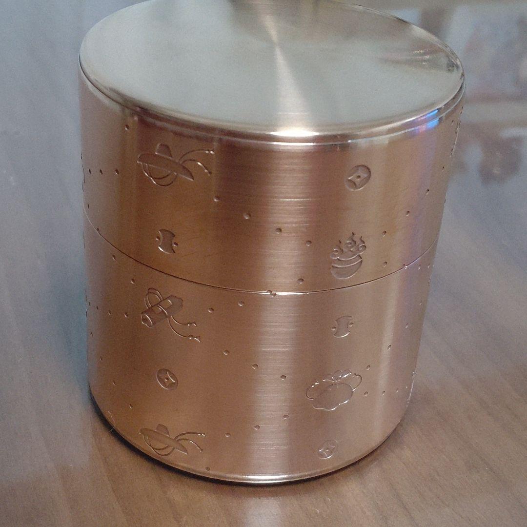 開花堂 茶筒 宝づくし