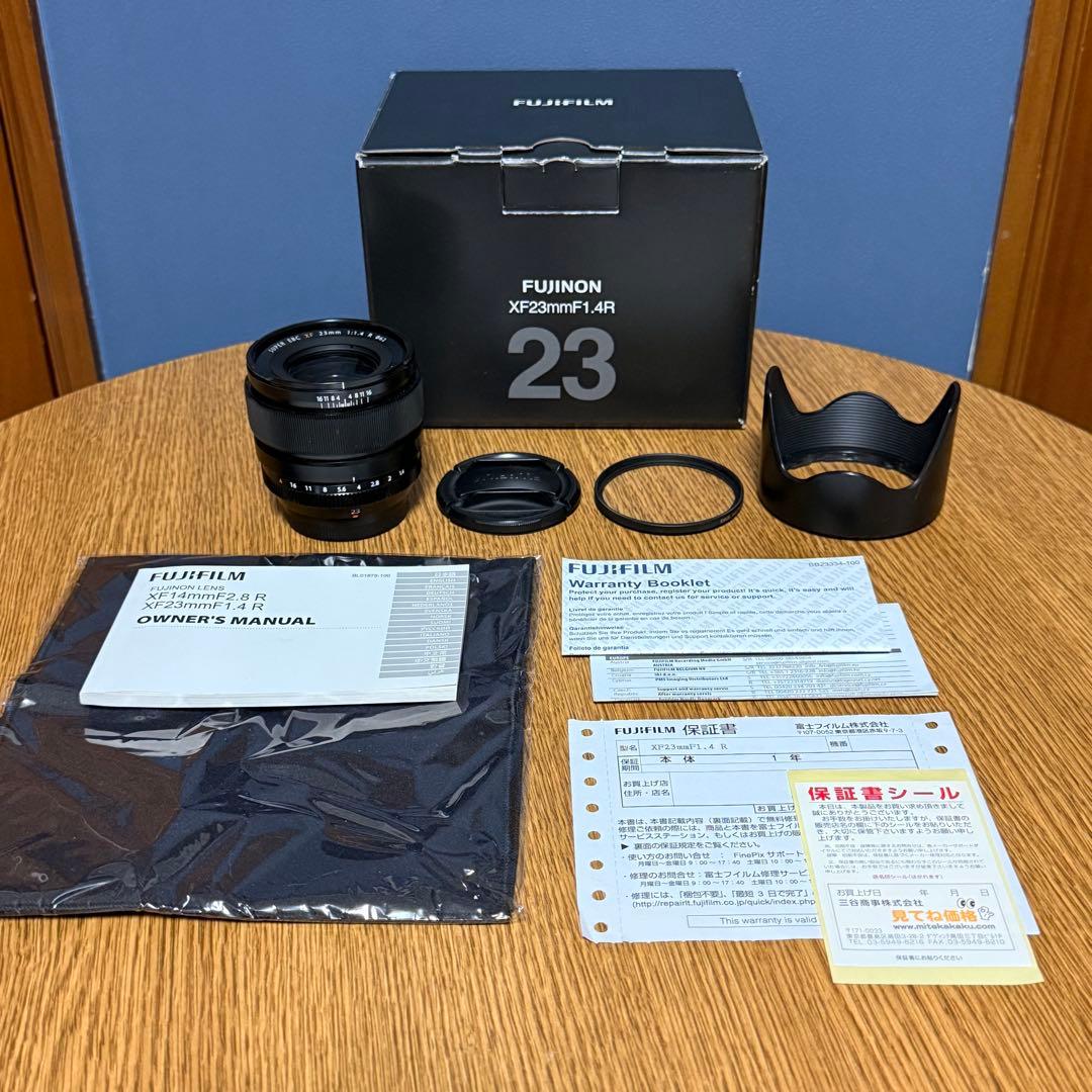【美品・箱あり】富士フイルム XF23mmF1.4 R（保護フィルター付） 極 美品 富士フイルム XF23mm F1.4R【保護フィルター付き】 Amazon.com