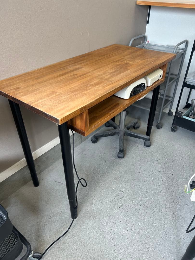 専用　ネイルデスク クロシオ ネイルデスク 幅113.8cm 引き出し付き （ ネイル ネイル