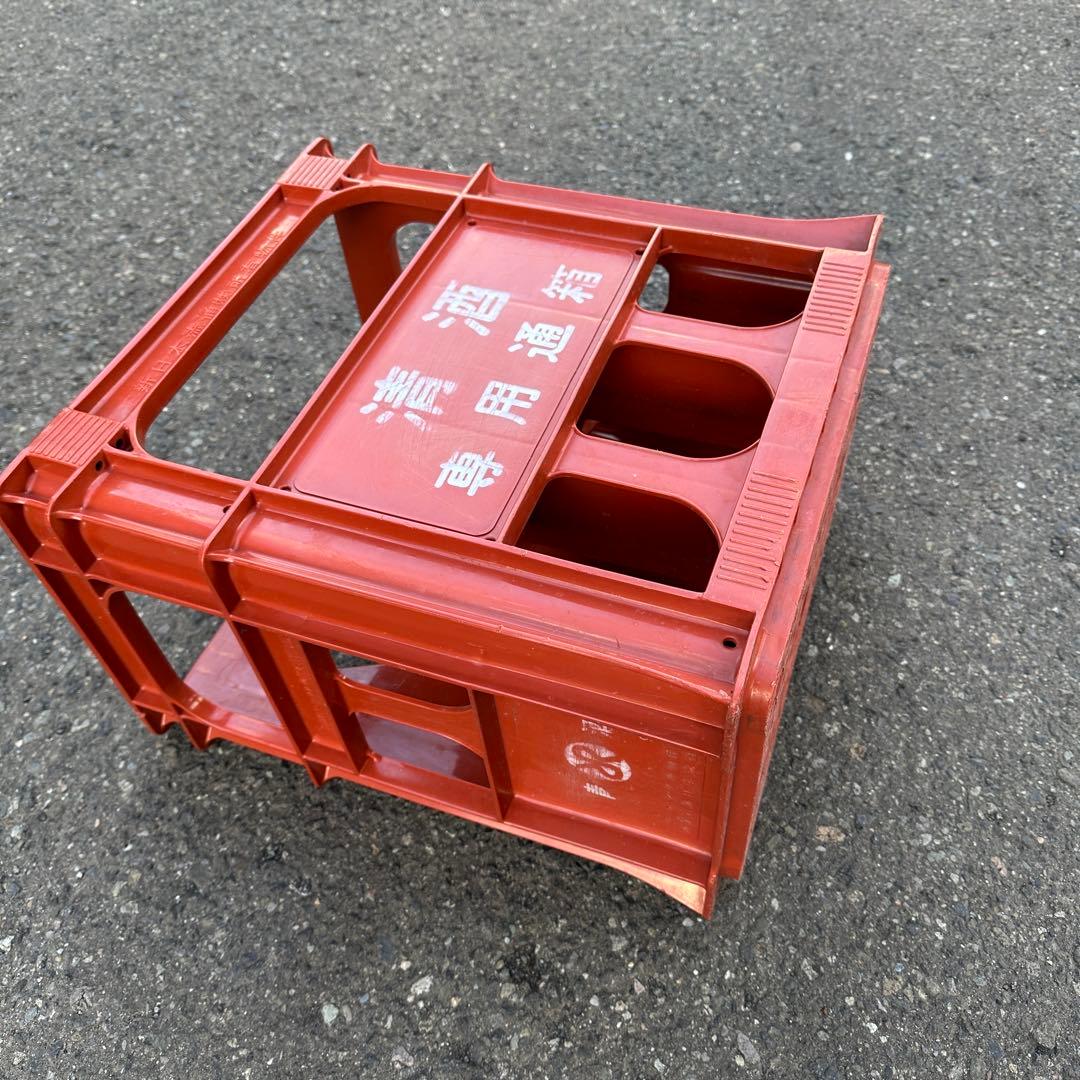 清酒専用通箱》P箱 お酒ケース コンテナ 一升瓶 踏み台 昭和レトロ