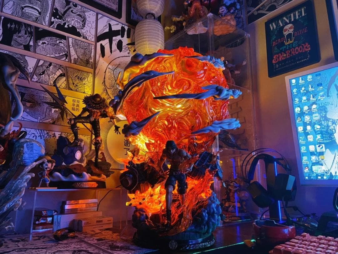 ONE PIECE ポートガス·D·エース 1/3 彫刻フィギュア 海外限定 ワンピース」より「ポートガス・D・エース」フィギュアが、“超限定復刻