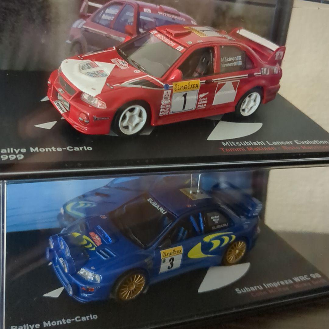 1/43WRCミニチュアカー ランサー•インプレッサ - メルカリ