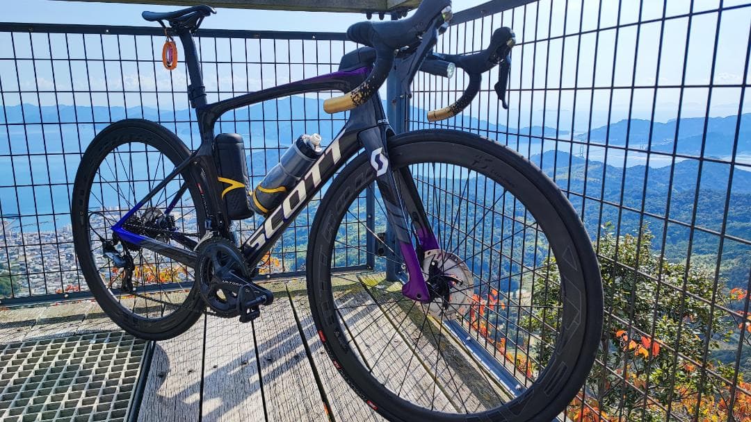 スコット フォイル HMX DISC 2021(52) カーボンホイール＋パワメ スコット フォイル HMX DISC 2021(52) カーボンホイール＋パワメ