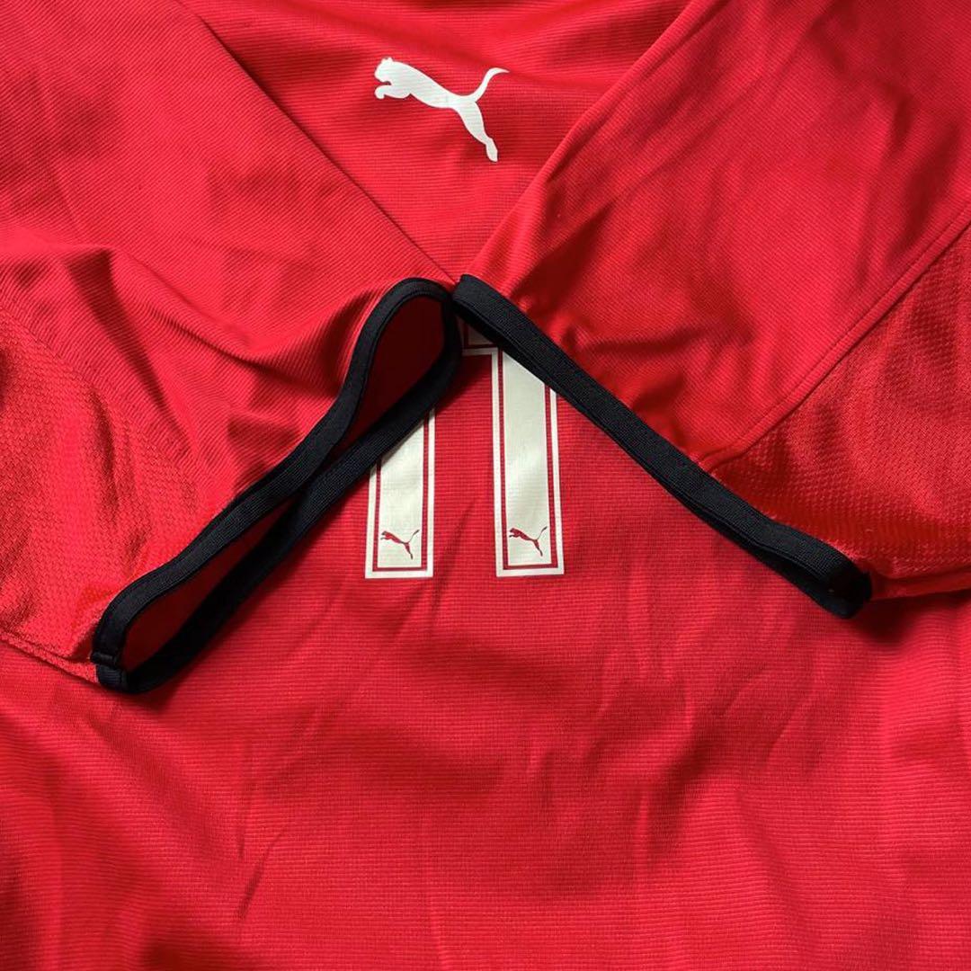 90s】PUMA 東京電機大学 サッカー ユニフォーム 11番 レッド O - メルカリ