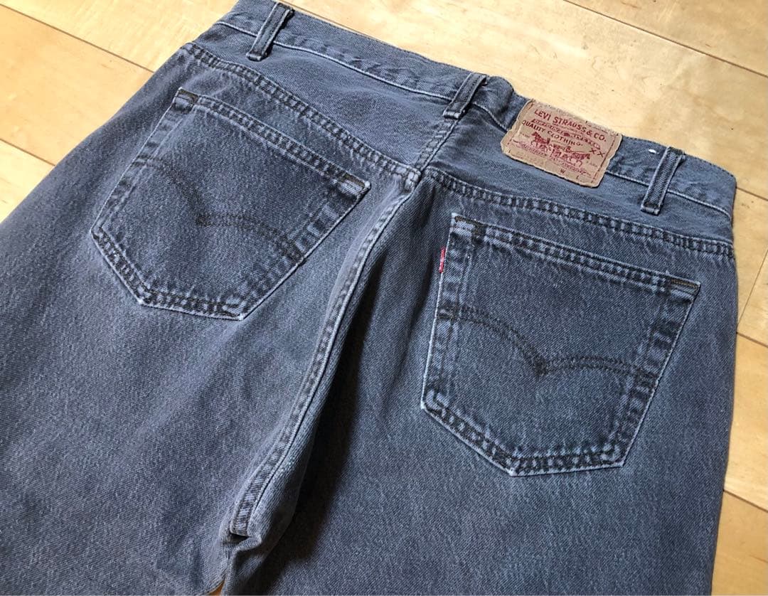 80.90s リーバイス501 先染めブラックW34 USA製