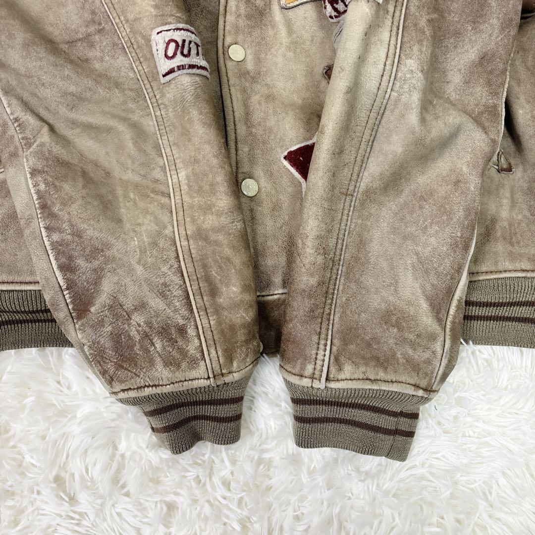 GERRY Cosby 90s ビンテージ レザー ジャケット スタジャン - メルカリ