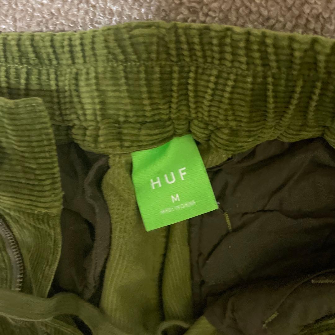 HUF コーデュロイカーゴパンツ Mサイズ オリーブグリーン - メルカリ