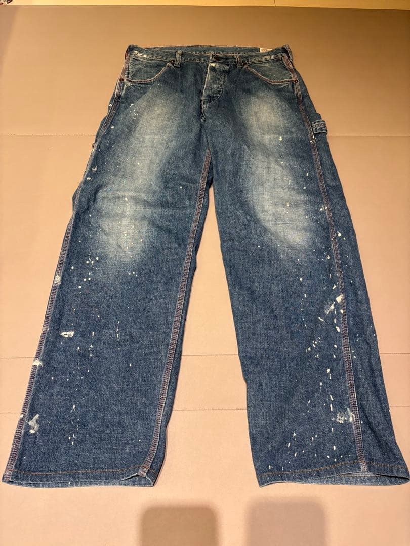 orSlow オアスロウ ペンキ加工　ペインターパンツ　サイズS orSlow オアスロウ ペインターパンツ デニム ユーズド加工 ペイント