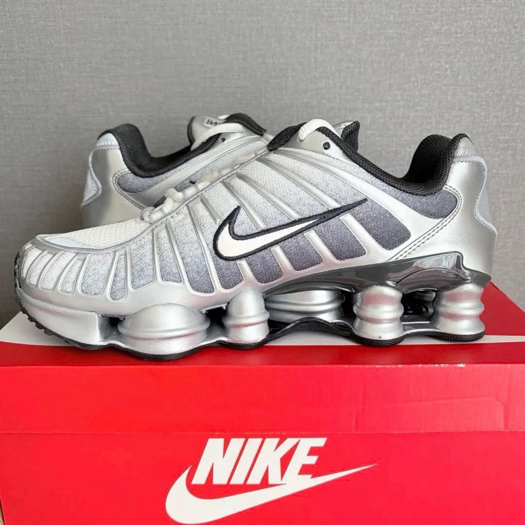 完売27.5cm✨新品NIKE Shox TL IH4466-095 シルバー系 - メルカリ