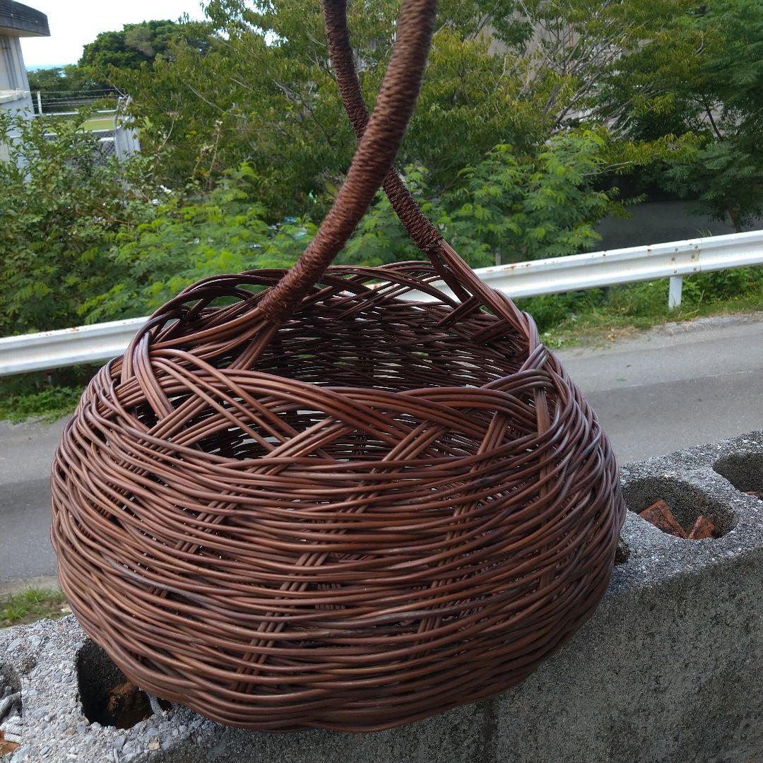 特大 わらび籠 脱衣かご 沖縄民具 今帰仁村 古民藝 古民具