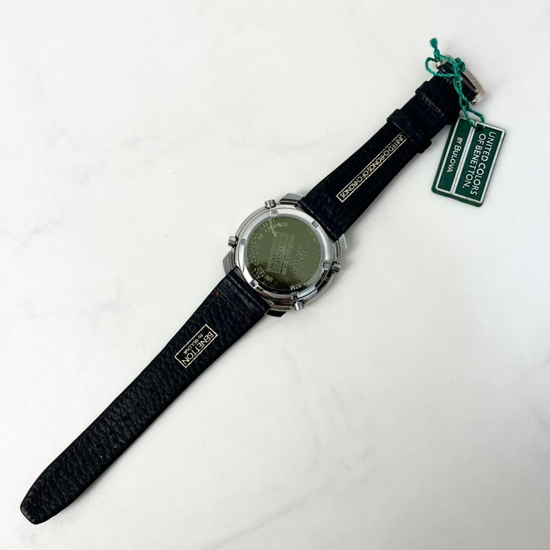 稼働】 BENETTON BULOVA BN101 クロノグラフ 腕時計 - メルカリ