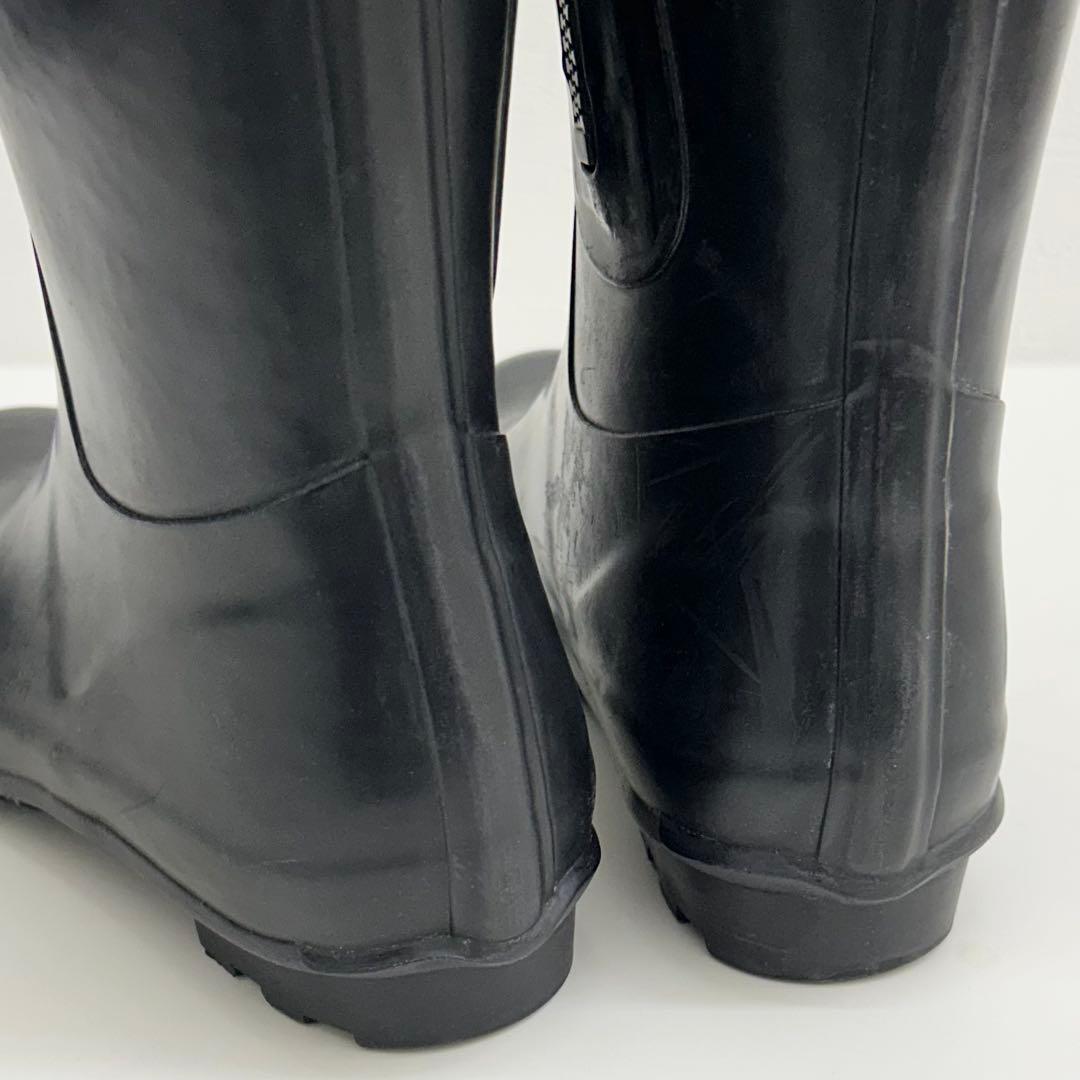 中古良品】正規店購入品 モンクレール ダウン レインブーツ ブラック 24cm