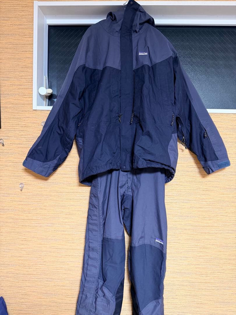 値下げ‼️【希少2002年製】パタゴニア ストームジャケット 上下セット L/32 古着 00年代 パタゴニア Patagonia STORM JACKET ストームジャケット