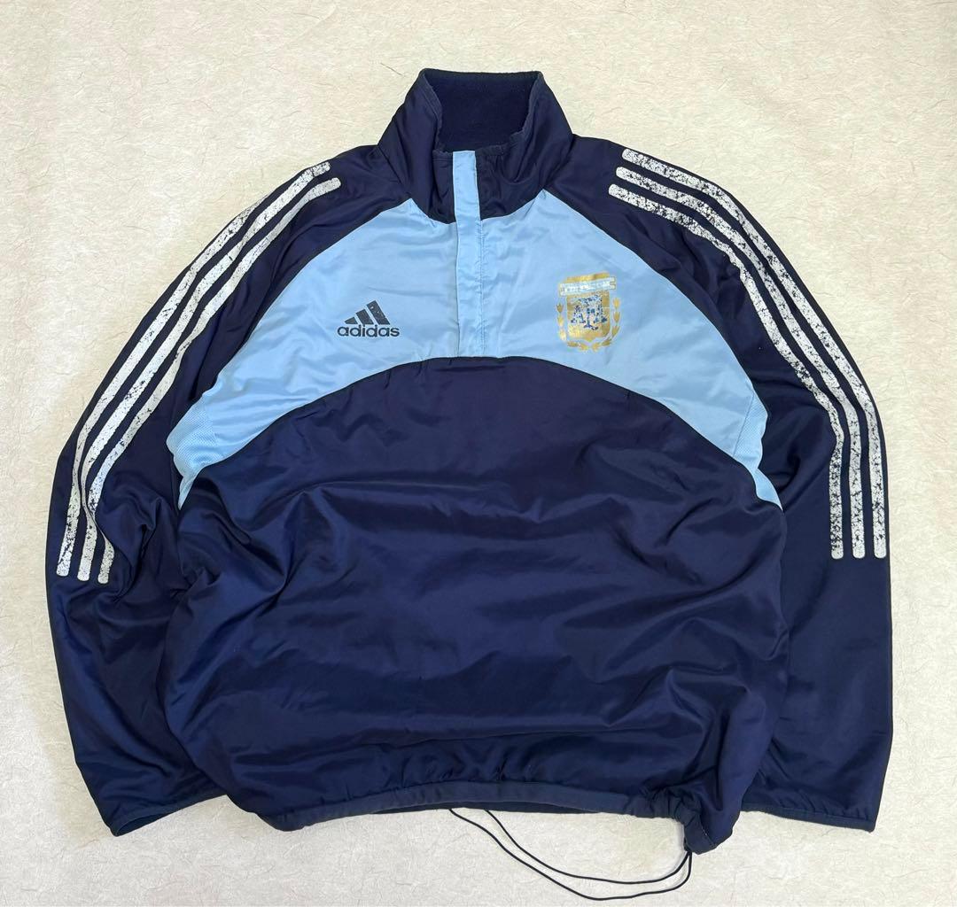 adidas 90s 00s アルゼンチン代表 フリース リバーシブル ナイロン