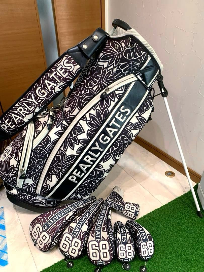 正規品 パーリーゲイツ スタンドキャディバッグ ヘッドカバーセット