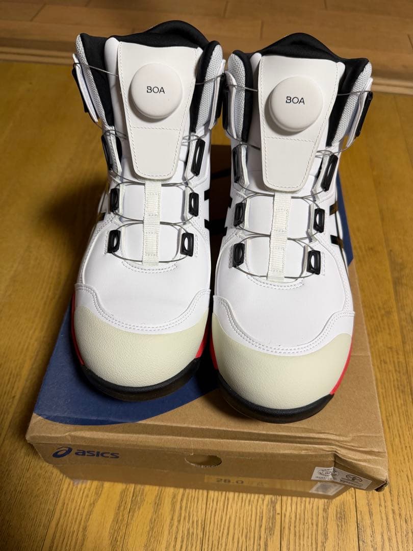新品未使用 アシックス 安全靴 プロスニーカー 28cm asics アシックス 安全靴 プロスニーカー 28cm 1271A055.100 ホワイト
