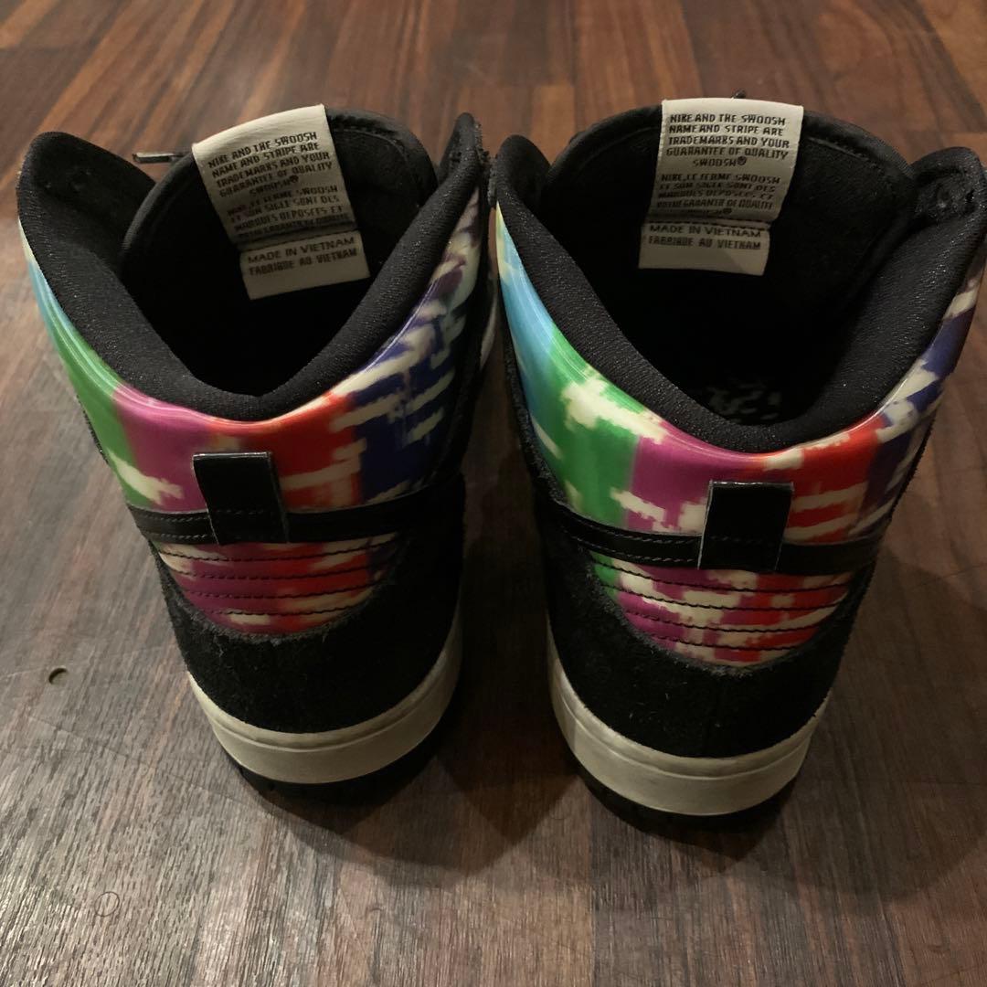 美品NIKE SB DUNK HIGH PROテレビテストパターン 27.5cm