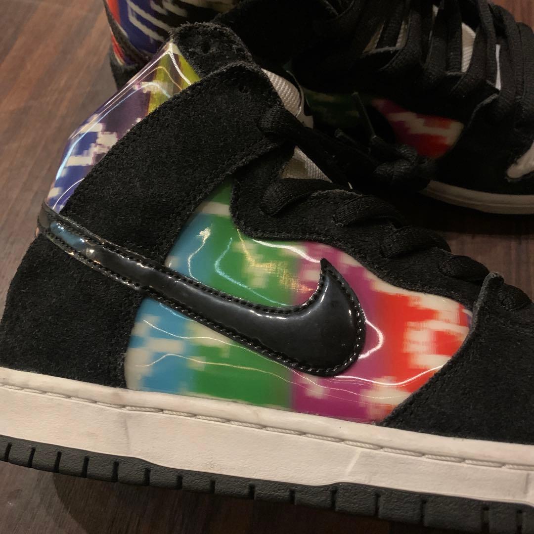美品NIKE SB DUNK HIGH PROテレビテストパターン 27.5cm