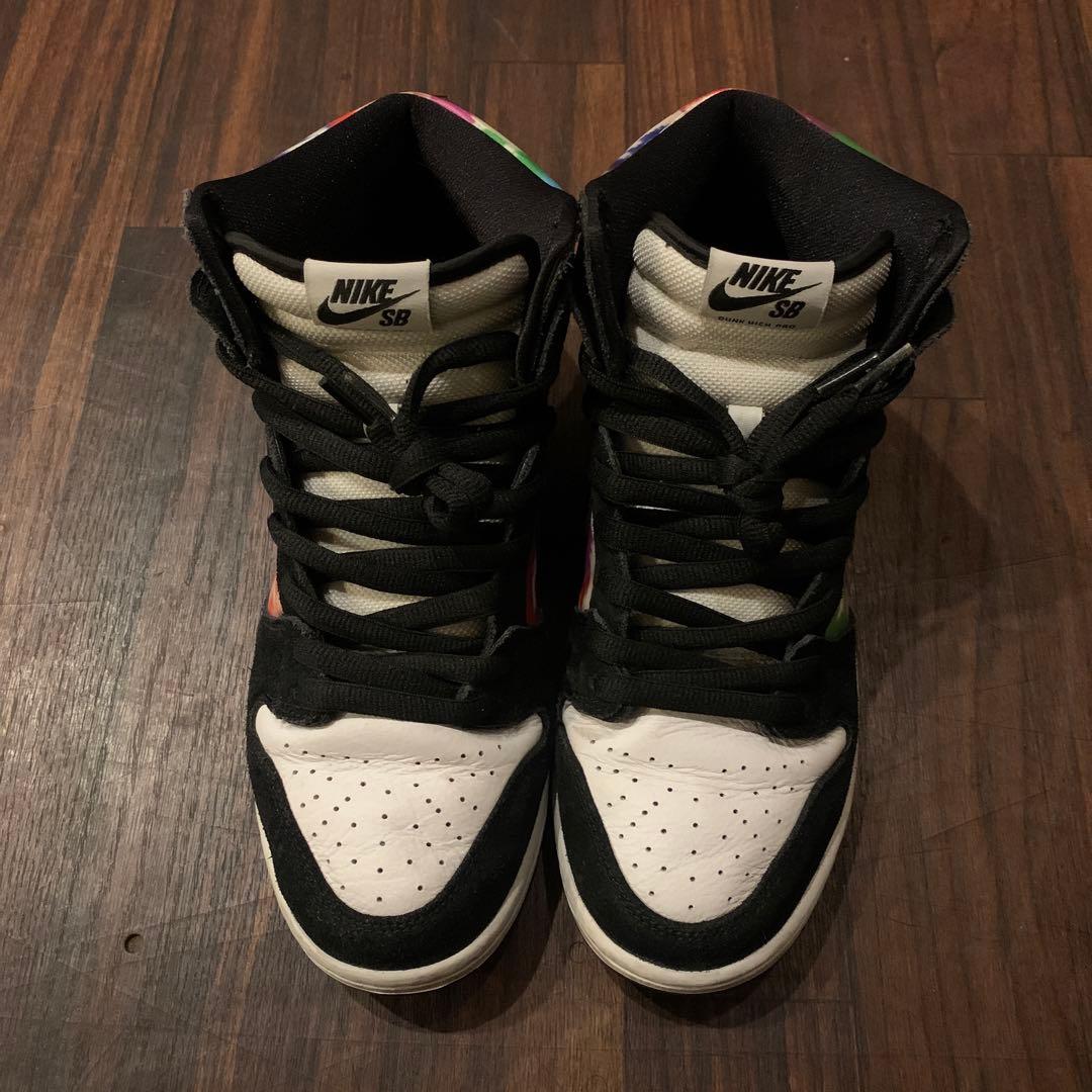 美品NIKE SB DUNK HIGH PROテレビテストパターン 27.5cm